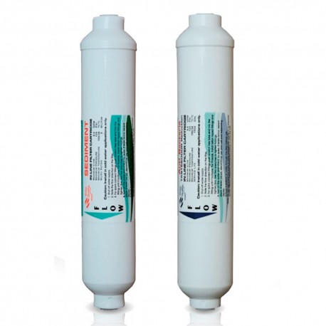 Kit mit 2 Aquarium-Umkehrosmosefiltern 2" x 10"
