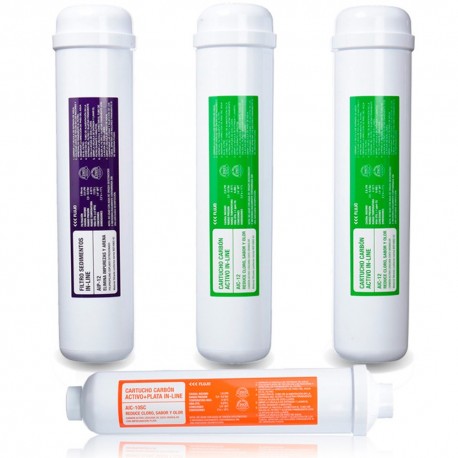 Ersatz oder Kit mit 4 Filtern für ATH Genius Compact Osmosis