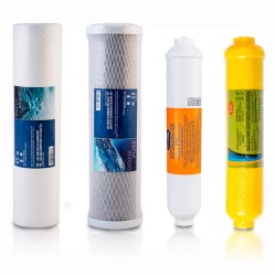 Packen Sie 4 Wasserfilter für Umkehrosmose Osmopur 2023