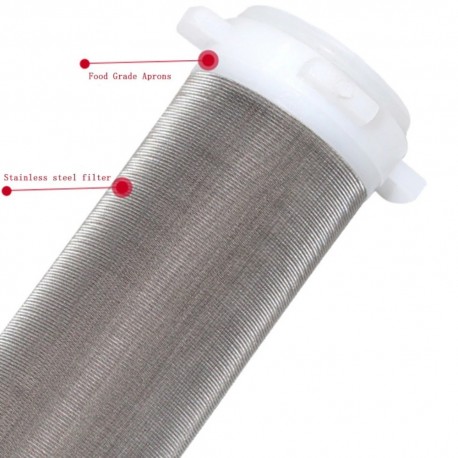 Ersatzkartusche aus waschbarem 40-Mikron-Edelstahlgewebe für ROTEK-Messingwasserfilter
