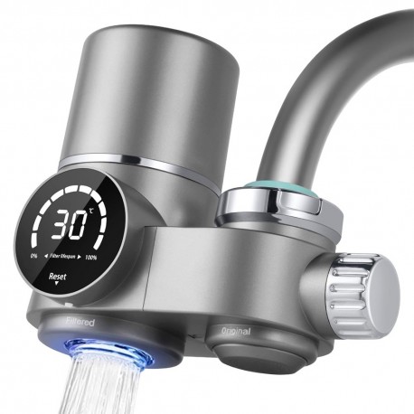 FILPUR BPA-freier Leitungswasserfilter, mit UV-Licht und Display