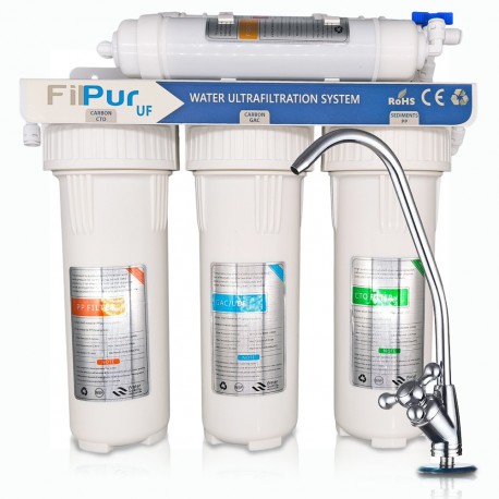 UF-Wasserfiltersystem – 5-stufig, kompakt & ohne Wasserabfall